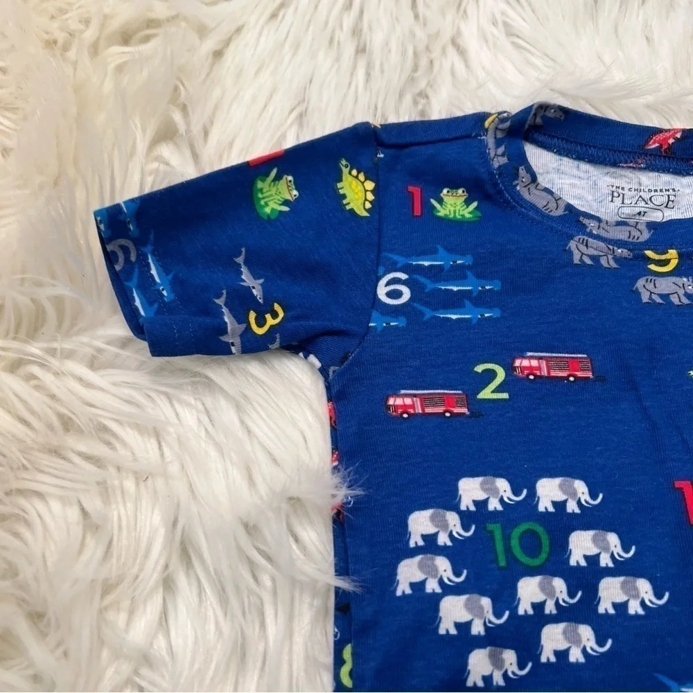 The Children's Place Sleep T-Shirt Blue Numbers